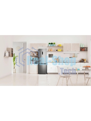 Холодильник Indesit ITS 5180 NG, темно-серый, двухкамерный 220/78л морозилка снизу, No Frost