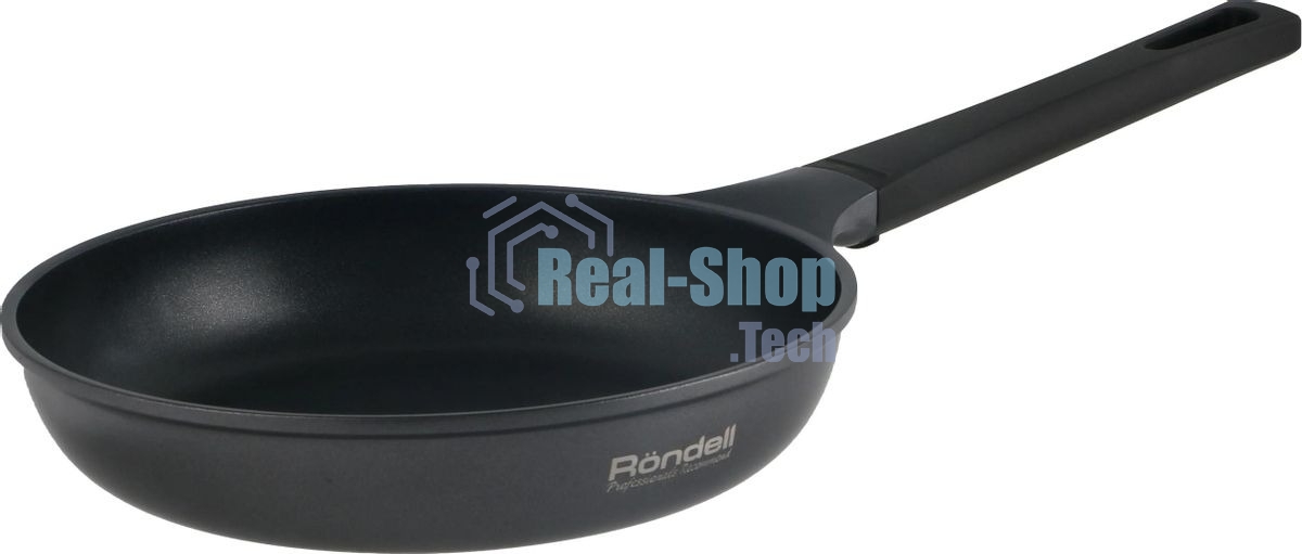 Сковорода Rondell Baselard RDA-2004 круглая 28 см, покрытие: Xylan Plus ручка несъемная (без крышки) темно-серый