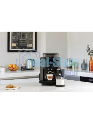 Кофемашина Krups Arabica Latte EA819E10 1450Вт черный/коричневый