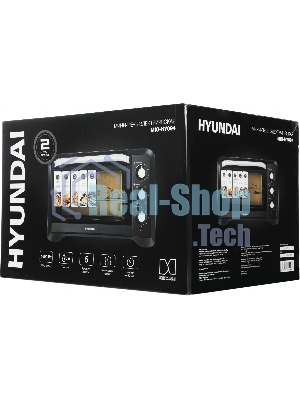 Мини-печь Hyundai MIO-HY094 35 л, 1600 Вт, черный