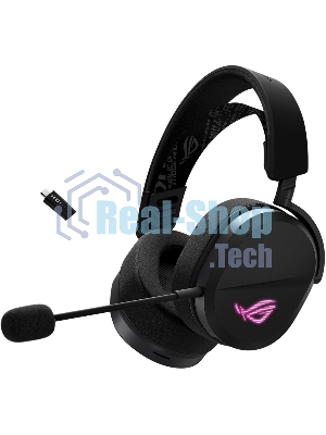 Гарнитура ASUS A501 ROG чёрный, беспроводная, Bluetooth, подсветка