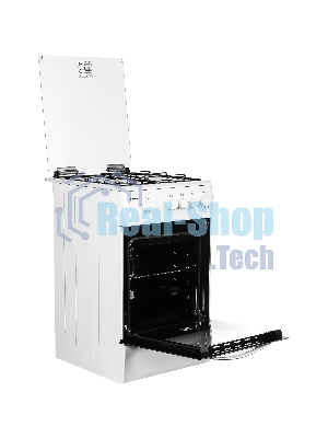 Плита газовая Kraft KF-FSK5404AGWG белый, конфорок 4 газовых, духовка 58 л, 50 см x 87 см x 63 см