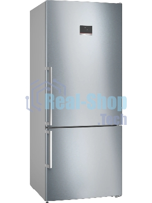 Холодильник Bosch KGN76CI30U серебристый двухкамерный 406/115л морозилка снизу, No Frost