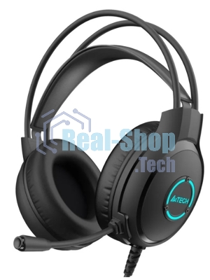 Гарнитура A4Tech Fstyler FH300U чёрный, проводная, USB, подсветка