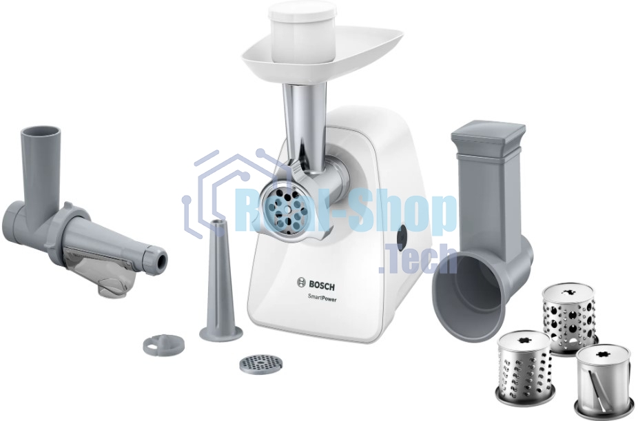 Мясорубка электрическая Bosch MFW2517W 1500 Вт, 1.7 кг/мин, белый
