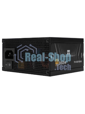 Блок питания Thermalright, 850W 80+ Gold (SFX, 3.1, PCIe 5.1, Full modular, 1x24(20+4)pin, 1xCPU 8(4+4)pin, 2xPCIe*2 8(6+2)pin, 1x12VHPWR PCIe 5.1 12+4pin 600мм, 3xSATA3, 3xMOLEX4pin, Active, 92x92mm, 100x125x64mm, APFC, OPP, OVP, OTP, OCP, SCP, UVP, black)