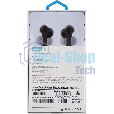 Гарнитура Lenovo HT78 чёрный/красный, беспроводная, Bluetooth 5.0, TWS, встроенный микрофон