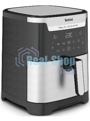 Аэрогриль Tefal Easy Fry & Grill XXL Inox EY801D15 черный, 1830 Вт, 6.5 л, сенсор, 9 программ