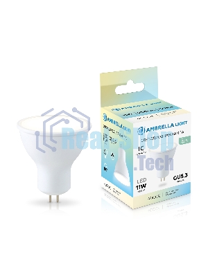 Лампа светодиодная Ambrella light 161104 LED MR16 11W IC GU5.3 4000K 175-265V