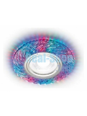 Встраиваемый точечный светильник Ambrella light S295 CH/RG хром/прозрачный хрусталь/MR16+3W(LED RGB)