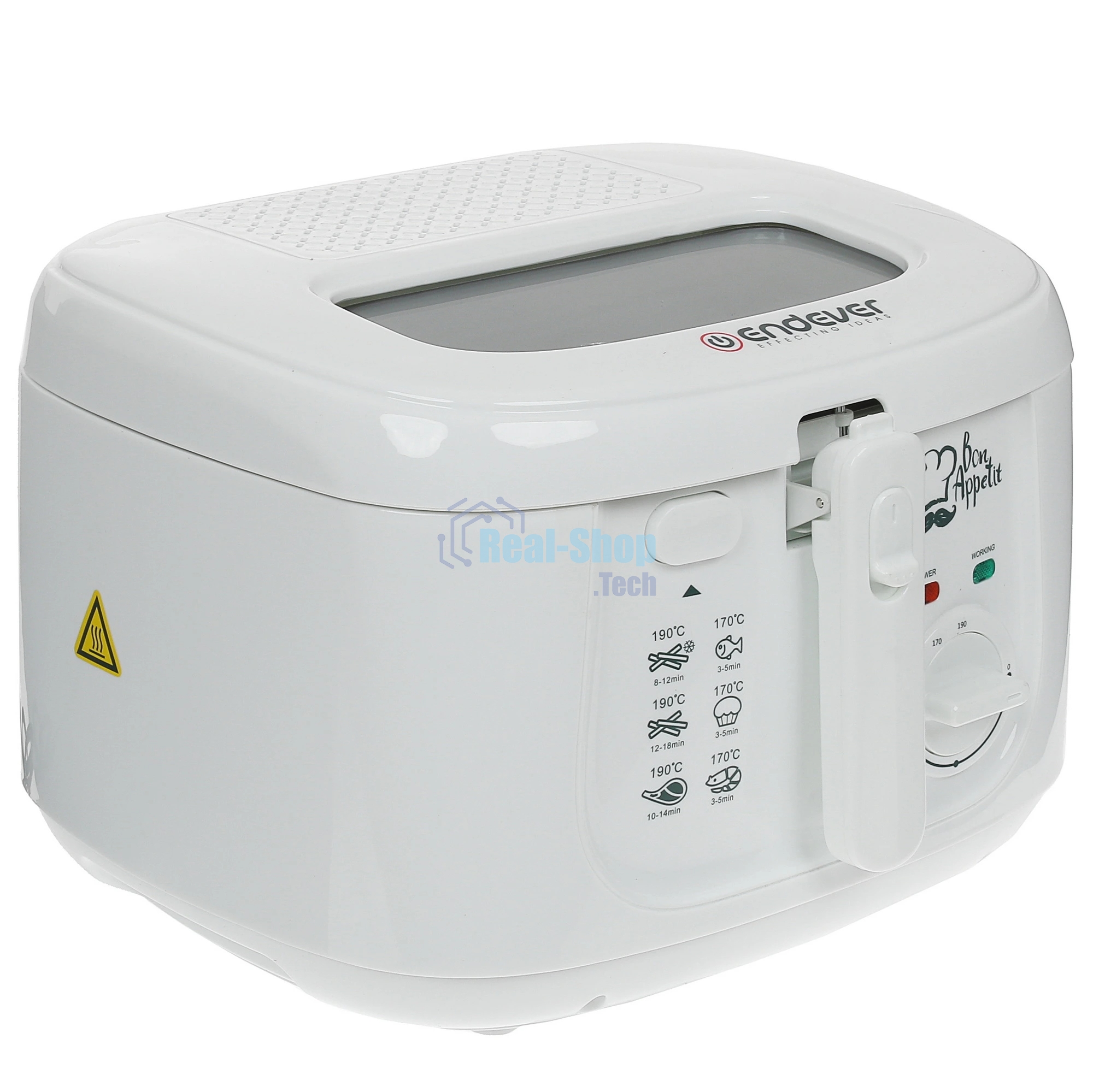 Фритюрница Endever Skyline FR-111 белый, 1800 Вт, 2.5 л, антипригарное покрытие