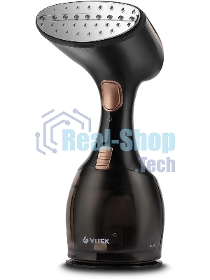 Отпариватель Vitek VT-2440 черный/золотистый, 1500 Вт, 32 г/мин, 270 мл