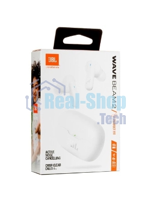 Наушники TWS JBL Wave Beam 2 белый, внутриканальные, Bluetooth