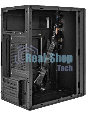 Компьютерный корпус Minitower ExeGate BAA-308UC-UNS500 (mATX, БП UNS500 с вент. 12см, 1хUSB/1хUSB 3.0/1хTypeC, HD Audio, черный)
