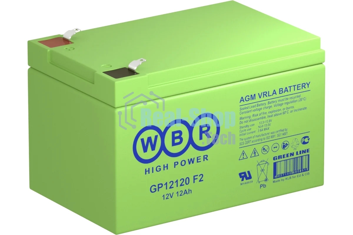 Батарея WBR GP 12120 F2 12V, 12Ah