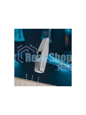 Молоток слесарный Gross 10273 300 г, квадратный боек, фиберглассовая обрезиненная рукоятка