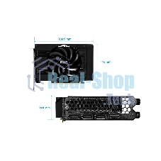 Видеокарта Palit GeForce RTX 5050 StormX OC, NVIDIA RTX 5050, 8 ГБ GDDR6, 128 бит, PCI-e 5.0, 1xHDMI, 3xDP, 2617 МГц