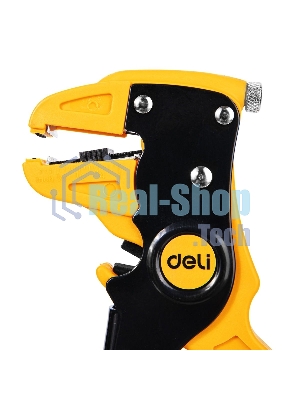 Автоматические клещи для снятия изоляции (стриппер) Deli DL2003 180мм, диапазон зачистки 0,5-6 мм, пружина с автоматическим возвратом