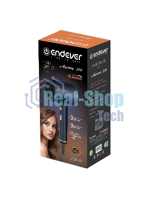 Фен Endever Aurora-514 темно-синий, 2200 Вт