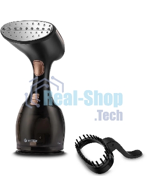 Отпариватель Vitek VT-2440 черный/золотистый, 1500 Вт, 32 г/мин, 270 мл