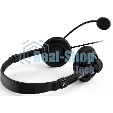 Гарнитура Genius HS-230U чёрный, проводная, USB