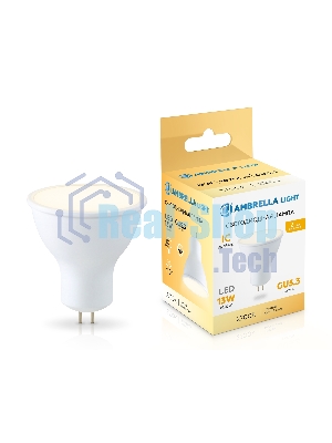 Лампа светодиодная	Ambrella light 161303 LED MR16 13W IC GU5.3 2700K 175-265V