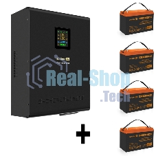Комплект Источник бесперебойного питания EX296003RUS + батарея 100Aч EX285656RUS 4шт (инвертор, синус, для котла, настенный) ExeGate FineSine SX-3000.LCD.AVR.2SH.T 3000VA/2100W, чистая синусоида, цветной LCD-дисплей, AVR, 2*Schuko+клеммы, линейно-интерактивный, крепление настенное, Black + батарея ExeGate HRL 12-100 (12В, 100А·ч) 4шт