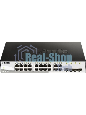 Коммутатор управляемый L2 D-Link DGS-1210-26/FL2A с 24 портами 10/100/1000Base-T и 2 портами 1000Base-X SFP