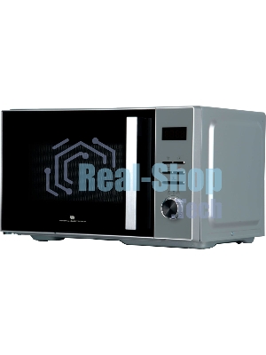 Микроволновая печь General Electronics GE-DS525S серебро, 25 л, 900 Вт, переключатели — электронный