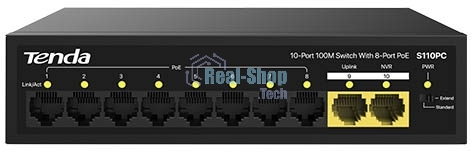 Коммутатор Tenda S110PC 10PORT 10/100M