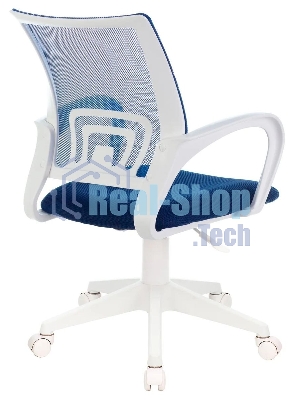 Кресло Бюрократ CH-W695NLT TW-05N TW-10N темно-синий, сетка/ткань, 120 кг, механизм качания