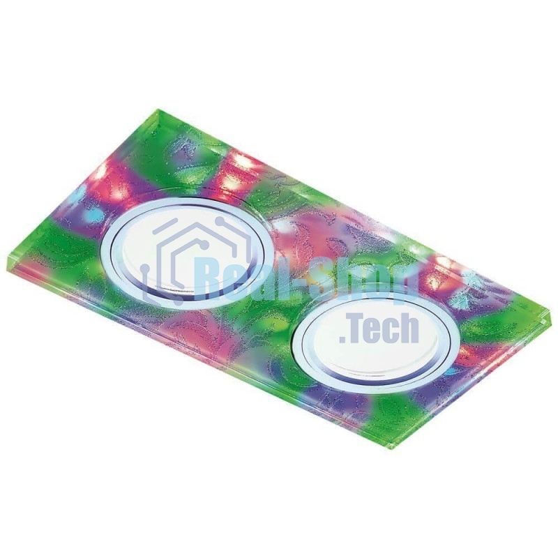 Корпус светильника S234/2 W/CH/M белый/хром/MR16+3W/2MR16+6W(LED MULTI)