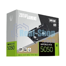 Видеокарта Zotac GeForce RTX5050 TWIN EDGE OC, NVIDIA RTX 5050, 8 ГБ GDDR6, 128 бит, PCI-e 5.0, 1xHDMI, 3xDP, 2602 МГц