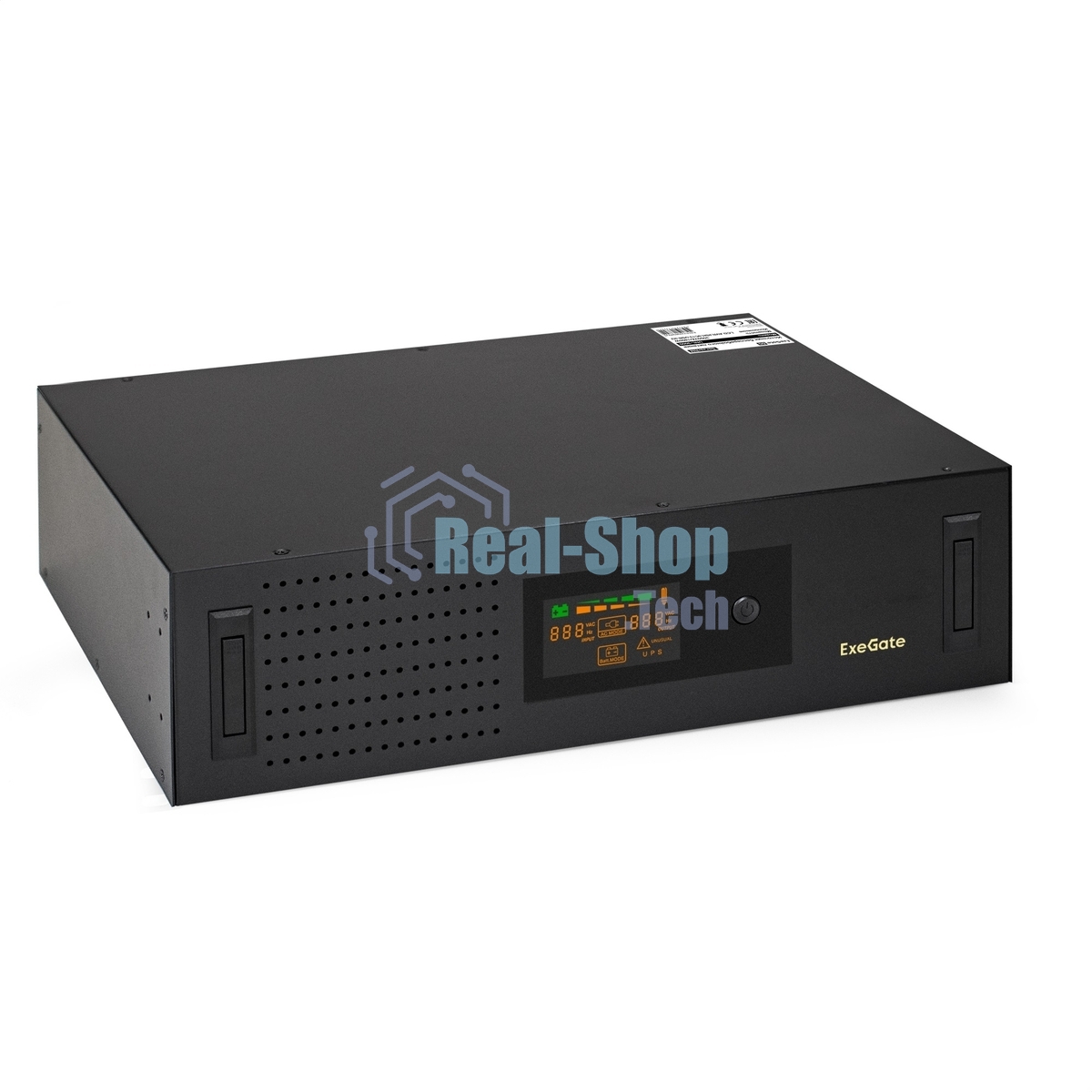 Источник бесперебойного питания ExeGate ServerRM UNL-3000.LCD.AVR.2SH.3C13.USB.3U 3000VA/1800W, Color LCD, AVR, 2*Schuko+3*C13, USB, 3U, установка в стойку, черный
