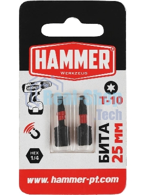 Бита Haммer Flex 203-179TORX-1025мм, 2шт.