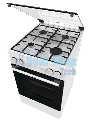 Плита комбинированная Gorenje GK5A21WH белый, конфорок 4 газовых, духовка 68 л, 50 см x 85 см x 59.4 см