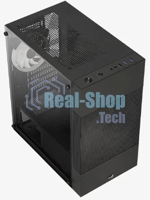Компьютерный корпус Aerocool/Formula Atomic Lite-G-BK-v2 черный без БП mATX 1x120мм 2xUSB2.0 1xUSB3.0 audio