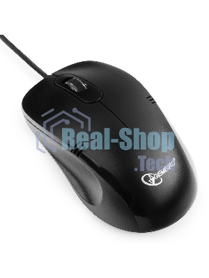 Мышь проводная Gembird MOP-110 черный, 1000 dpi, USB, кнопки - 3