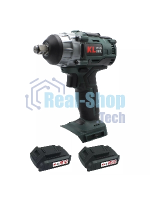 Профессиональный бесщеточный гайковерт аккумуляторный KLPRO KLSS18B-20 (18В, Li-ion-2шт, 2.0А·ч, 250Нм, 2 скорости, подсветка,З/У,в кейсе)