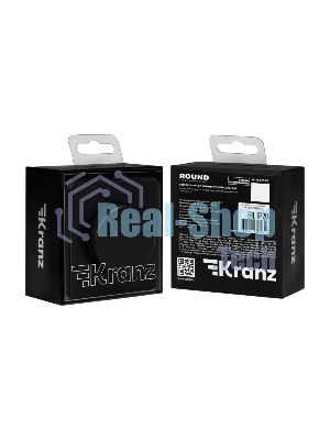 Светорегулятор Kranz KR-78-0732-3 ROUND (диммер) 300Вт с/у оникс