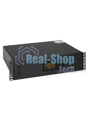 Источник бесперебойного питания ExeGate ServerRM UNL-3000.LCD.AVR.2SH.3C13.USB.3U 3000VA/1800W, Color LCD, AVR, 2*Schuko+3*C13, USB, 3U, установка в стойку, черный