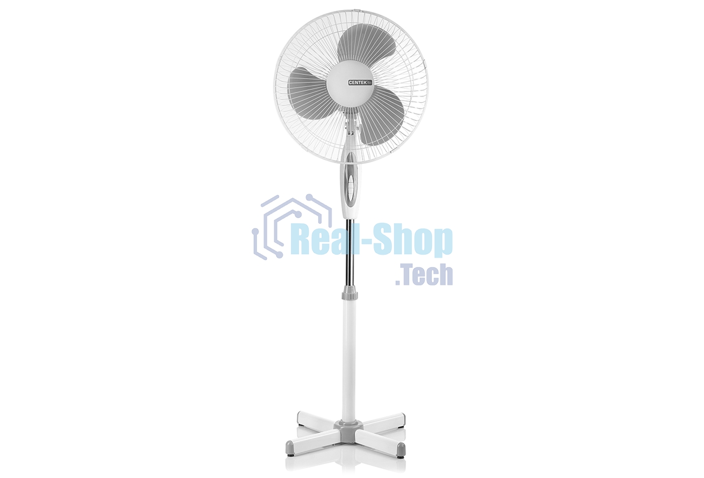 Вентилятор Centek CT-5025 белый/серый, напольный, 40 Вт, 3 скорости, 43 см