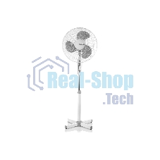 Вентилятор Centek CT-5025 белый/серый, напольный, 40 Вт, 3 скорости, 43 см