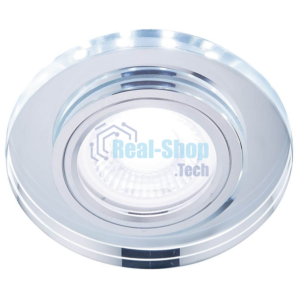 Корпус светильника S214 CL хром/прозрачный /MR16+3W(LED COLD)