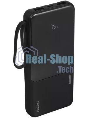 Портативный аккумулятор Tecno OnGO L101 10000mAh 12W 2.4A 2xUSB-A/USB-C черный