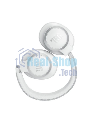 Беспроводные/проводные наушники JBL Live 770NC белый, полноразмерные, Bluetooth + проводной, адаптивное шумоподавление