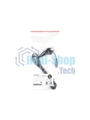 Шнур PowerCube ШВВП-АП 2*0,75 S52C7-250-2,5-1,8, черный, 1,8 м, S52 - C7, 2-pin