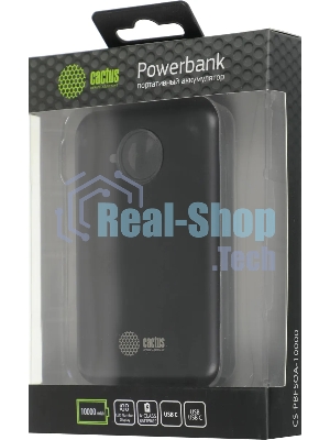 Портативный аккумулятор Cactus CS-PBFSOA-10000 10000mAh 22.5W 4.5A USB-A/USB-C черный
