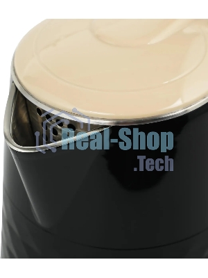 Чайник электрический Centek CT-0025 черный металл 1.8л, 1800W, двойные стенки, кнопка вкл. на ручке