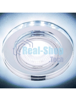 Корпус светильника S214 CL хром/прозрачный /MR16+3W(LED COLD)